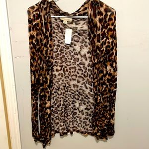 Leopard print cardigan
